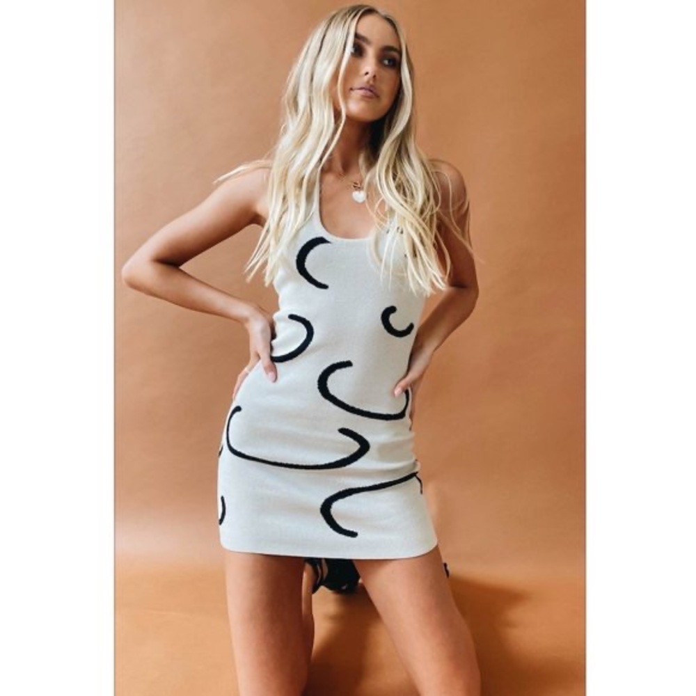 VRG GRL Summer Weekend Knit Mini Dress // Cream – US 6/AUS 10